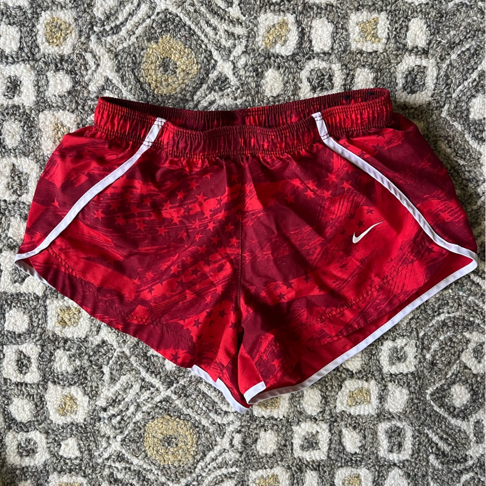 Nike Athletic Shorts -Red- Dri-Fit